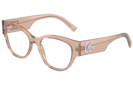 Monturas - Dolce & Gabbana - DG3377 - 3432  TRANSPARENT CAMEL