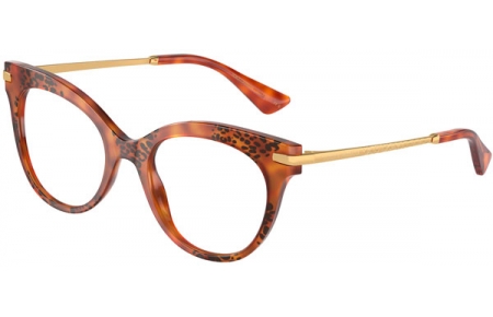 Lunettes de vue - Dolce & Gabbana - DG3392 - 3380  HAVANA LEOPARD