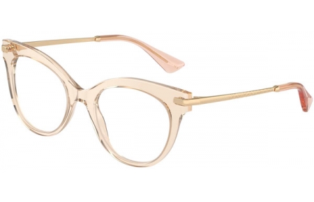 Monturas - Dolce & Gabbana - DG3392 - 3432  TRANSPARENT CAMEL