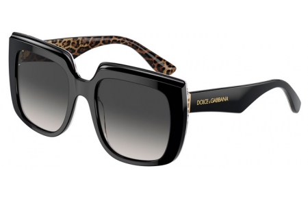 Gafas de Sol - Dolce & Gabbana - DG4414 - 32998G  BLACK ON LEOPARD BROWN // GREY GRADIENT