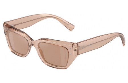 Gafas de Sol - Dolce & Gabbana - DG4462 - 34325A  TRANSPARENT CAMEL // LIGHT BROWN MIRROR FLASH