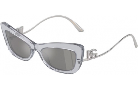 Gafas de Sol - Dolce & Gabbana - DG4467B - 32916G  TRANSPARENT GREY // LIGHT GREY MIRROR SILVER