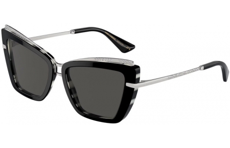 Gafas de Sol - Dolce & Gabbana - DG4472 - 337287  BLACK ON ZEBRA PRINT // DARK GREY