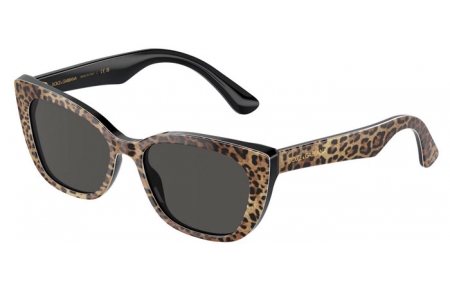 Gafas Junior - Dolce & Gabbana Junior - DX4427 - 316387  LEOPARD BROWN ON BLACK // DARK GREY