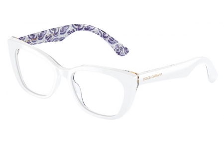 Gafas Junior - Dolce & Gabbana Junior - DX3357 - 3371  WHITE ON BLUE MAIOLICA