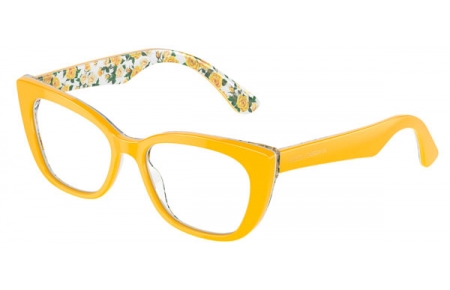 Gafas Junior - Dolce & Gabbana Junior - DX3357 - 3443  YELLOW ON YELLOW ROSES