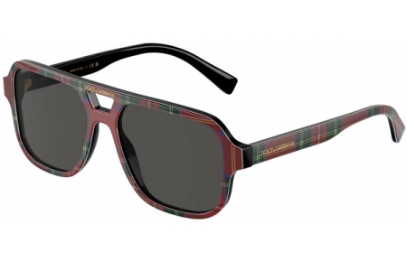 Gafas Junior - Dolce & Gabbana Junior - DX4003 - 339787  RED TARTAN // DARK GREY