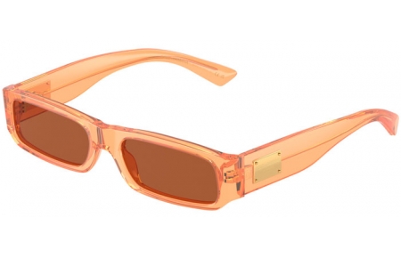 Gafas Junior - Dolce & Gabbana Junior - DX4005 - 344273  TRANSPARENT ORANGE // DARK BROWN