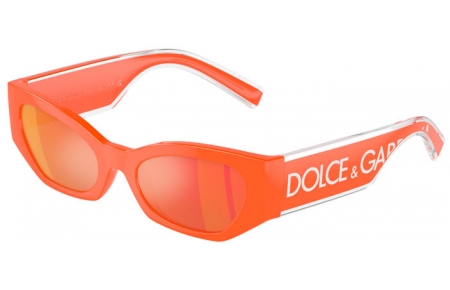 Gafas Junior - Dolce & Gabbana Junior - DX6003 - 33386Q  ORANGE // DARK VIOLET MIRROR RED