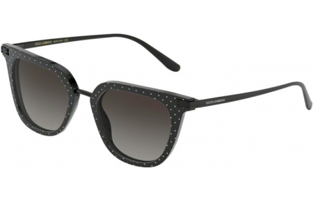 Gafas de Sol - Dolce & Gabbana - DG4363 - 31268G POIS WHITE ON BLACK // GREY GRADIENT