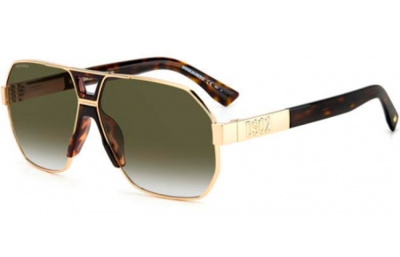 Gafas de Sol - Dsquared2 - D2 0028/S - 06J (9K) HAVANA GOLD // GREEN GRADIENT