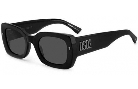 Gafas de Sol - Dsquared2 - D2 0061/S - ANS (IR) BLACK DARK RUTHENIUM // GREY