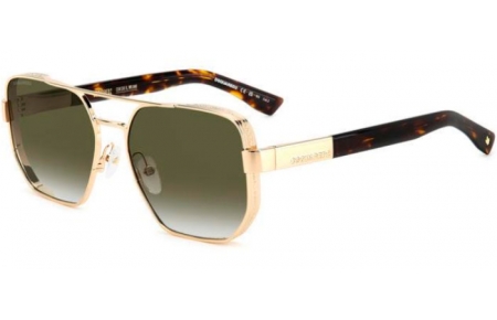 Gafas de Sol - Dsquared2 - D2 0083/S - 06J (9K) HAVANA GOLD // GREEN GRADIENT