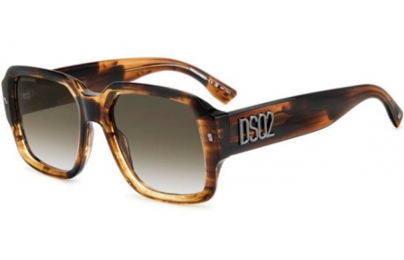 Gafas de Sol - Dsquared2 - D2 0106/S - GMV (9K) HORN BROWN // GREEN GRADIENT