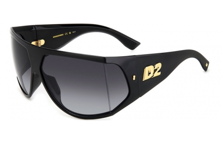 Gafas de Sol - Dsquared2 - D2 0124/S - 2M2 (9O) BLACK GOLD // DARK GREY GRADIENT