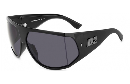 Gafas de Sol - Dsquared2 - D2 0124/S - ANS (IR) BLACK DARK RUTHENIUM // GREY