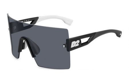 Gafas de Sol - Dsquared2 - D2 0126/S - 80S (IR) BLACK WHITE // GREY BLUE