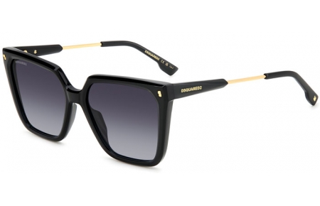 Gafas de Sol - Dsquared2 - D2 0135/S - 807 (9O) BLACK // DARK GREY GRADIENT