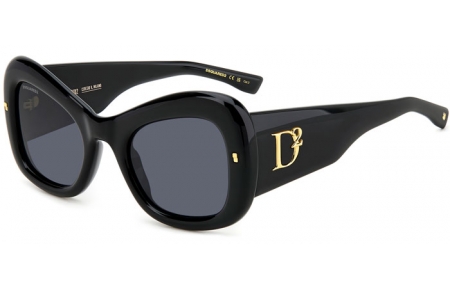 Gafas de Sol - Dsquared2 - D2 0137/S - 2M2 (IR) BLACK GOLD // GREY