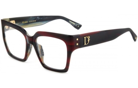 Monturas - Dsquared2 - D2 0151/G - K4G BURGUNDY HORN