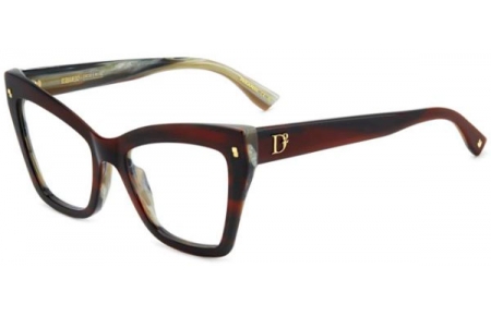 Monturas - Dsquared2 - D2 0152 - K4G BURGUNDY HORN