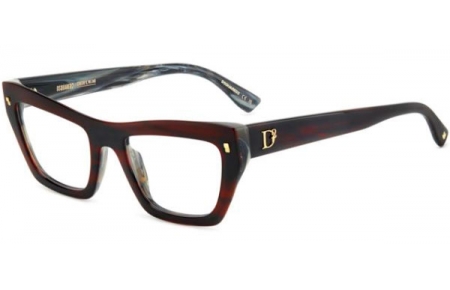 Monturas - Dsquared2 - D2 0153 - K4G BURGUNDY HORN