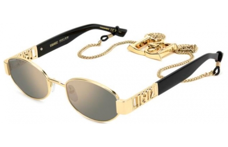 Gafas de Sol - Dsquared2 - D2 0155/S/SE - 000 (JO) GOLD // GREY BRONZE MIRROR