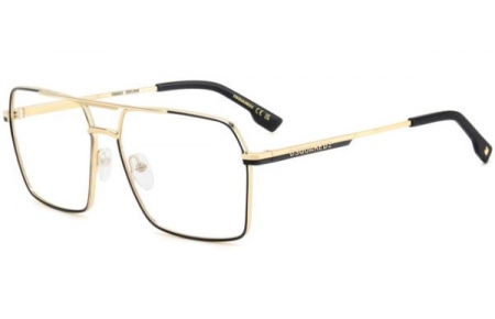 Monturas - Dsquared2 - D2 0157 - 0NZ MATTE GOLD BLACK