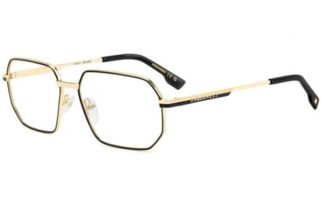 Monturas - Dsquared2 - D2 0158 - 0NZ MATTE GOLD BLACK