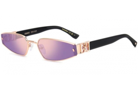 Gafas de Sol - Dsquared2 - D2 0168/S - DDB (SZ) GOLD COOPER // GREY MIRROR VIOLET