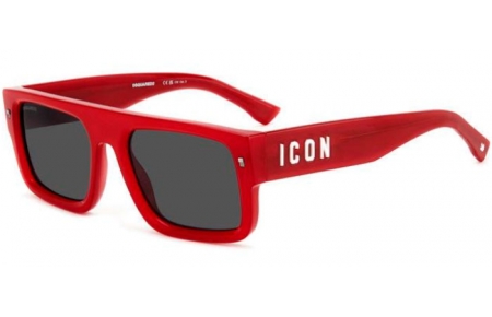 Gafas de Sol - Dsquared2 - ICON 0008/S - C9A (IR) RED // GREY