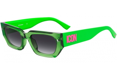 Gafas de Sol - Dsquared2 - ICON 0017/S - 6FZ (9O) GREEN FLUOR // DARK GREY GRADIENT