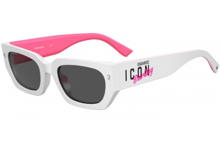 Gafas de Sol - Dsquared2 - ICON 0017/S - 7FT (IR) WHITE FUCHSIA // GREY BLUE