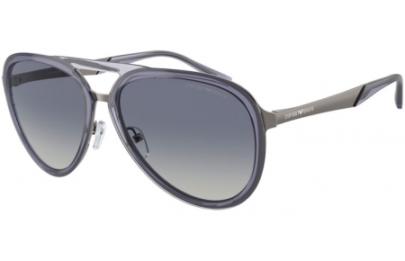 Gafas de Sol - Emporio Armani - EA2145 - 33584L  SHINY TRANSPARENT DARK BLUE // BLUE GRADIENT