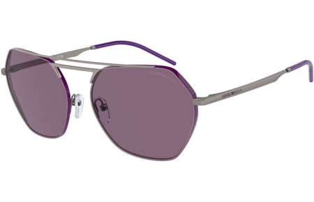 Gafas de Sol - Emporio Armani - EA2148 - 30101A  SHINY GUNMETAL // VIOLET