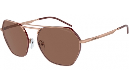 Gafas de Sol - Emporio Armani - EA2148 - 301173  SHINY PALE GOLD // DARK BROWN