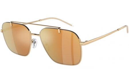 Gafas de Sol - Emporio Armani - EA2150 - 301378  SHINY PALE GOLD // BROWN MIRROR GOLD