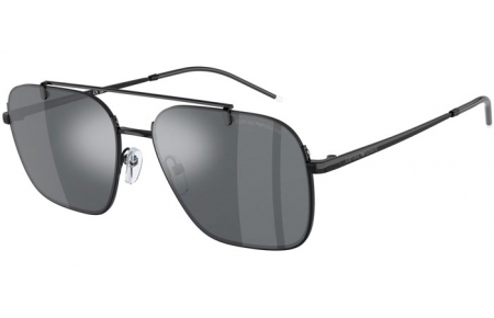 Gafas de Sol - Emporio Armani - EA2150 - 30146G  SHINY BLACK // LIGHT GREY MIRROR BLACK