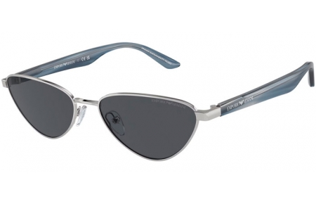 Gafas de Sol - Emporio Armani - EA2153 - 301587  SHINY SILVER // DARK GREY