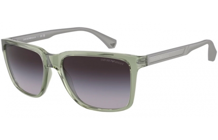 Gafas de Sol - Emporio Armani - EA4047 - 53628G  SHINY TRANSPARENT GREEN // GREY GRADIENT