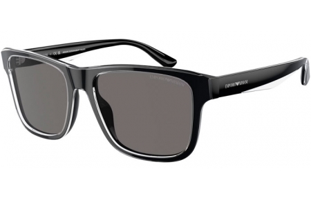 Gafas de Sol - Emporio Armani - EA4208 - 605187  SHINY BLACK TOP CRYSTAL // DARK GREY POLARIZED