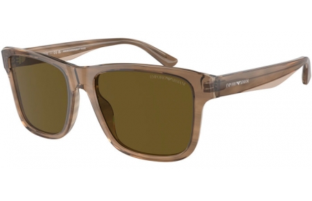 Gafas de Sol - Emporio Armani - EA4208 - 605573  SHINY GREEN TOP BROWN // DARK BROWN