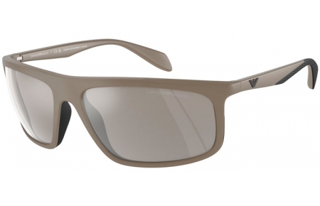 Gafas de Sol - Emporio Armani - EA4212U - 54376G  MATTE MUD RUBBER BLACK // LIGHT GREY MIRROR SILVER