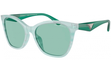 Gafas de Sol - Emporio Armani - EA4222U - 611271  SHINY STRIPED GREEN // LIGHT GREEN