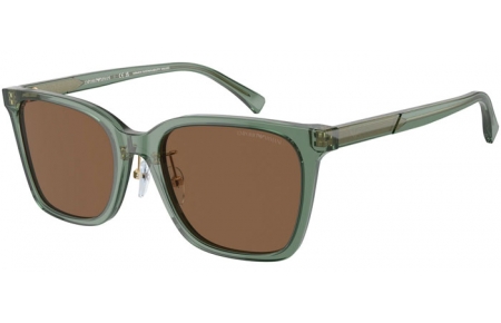 Gafas de Sol - Emporio Armani - EA4226D - 536273  SHINY TRANSPARENT GREEN // DARK BROWN