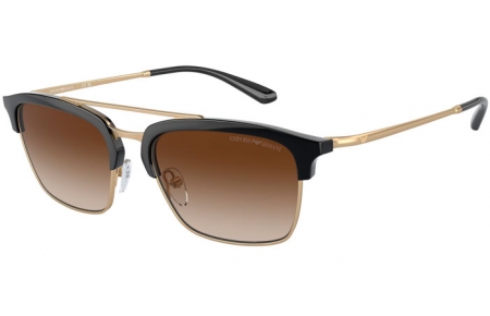 Gafas de Sol - Emporio Armani - EA4228 - 300213  SHINY BLACK MATTE PALE GOLD // BROWN GRADIENT