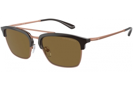 Gafas de Sol - Emporio Armani - EA4228 - 320173  SHINY BROWN MATTE PINK GOLD // DARK BROWN