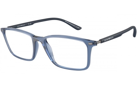 Monturas - Emporio Armani - EA3237 - 6108  SHINY TRANSPARENT BLUE