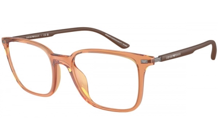 Monturas - Emporio Armani - EA3242U - 6110  SHINY TRANSPARENT BROWN