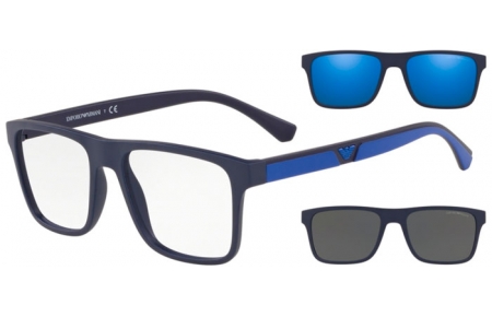 Gafas de Sol - Emporio Armani - EA4115 - 57591W MATTE DARK BLUE // CLEAR